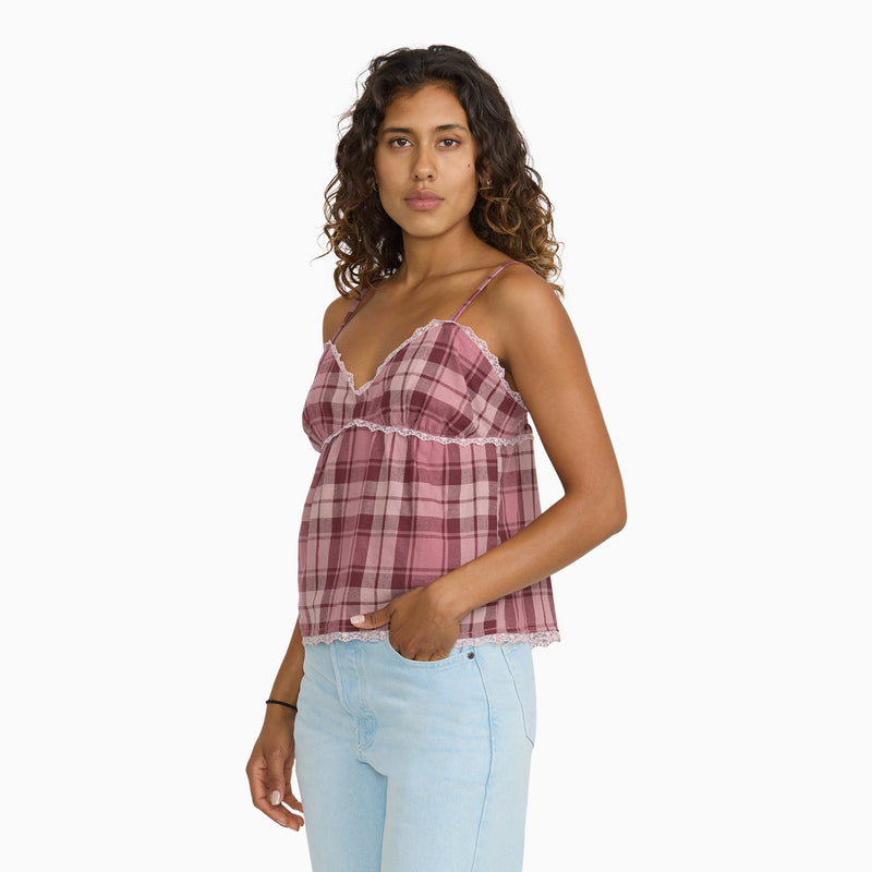 Juniors Lace Babydoll Tank
