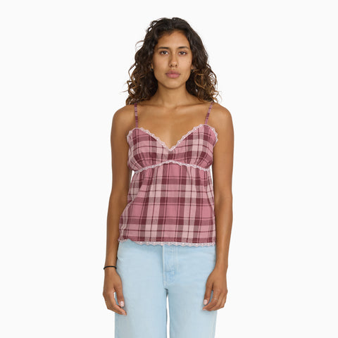 Juniors Lace Babydoll Tank