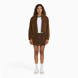 Women's Flocked Unlined Cropped Eisenhower
