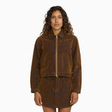 Women's Flocked Unlined Cropped Eisenhower