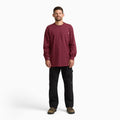 Heavyweight Heathered Long Sleeve Pocket T-Shirt
