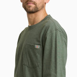 Heavyweight Heathered Long Sleeve Pocket T-Shirt