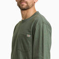 Heavyweight Heathered Long Sleeve Pocket T-Shirt