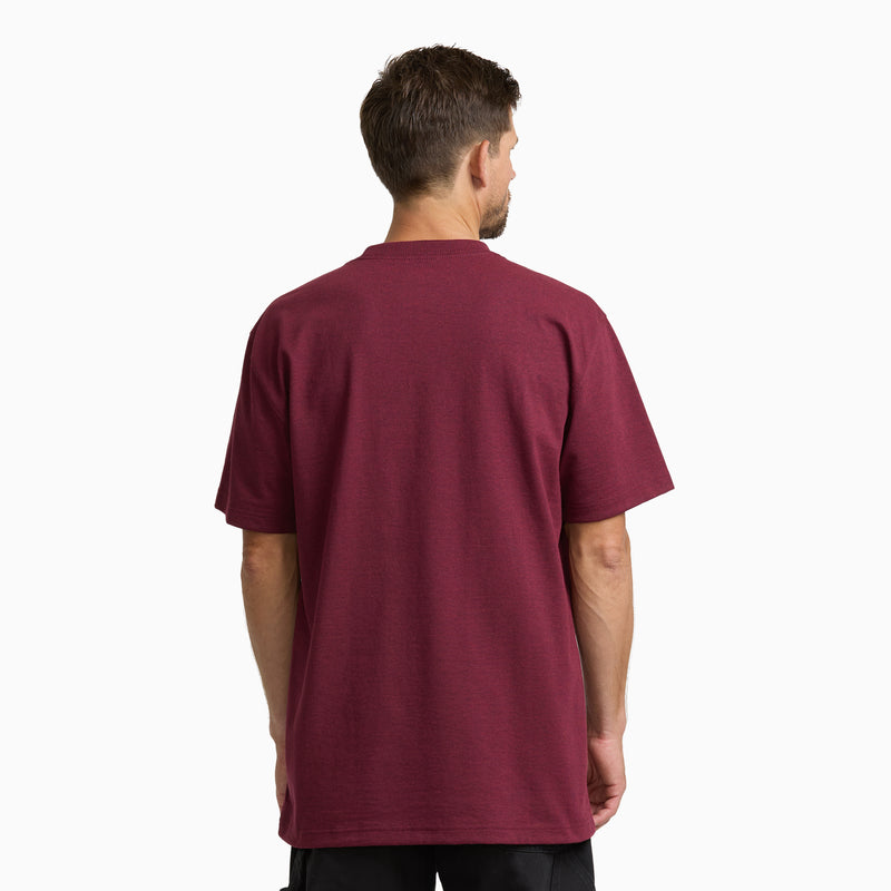Heavyweight Heathered Short Sleeve Pocket T-Shirt