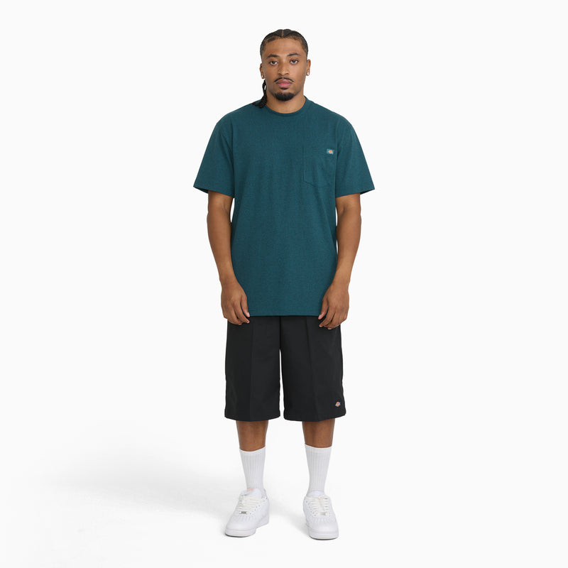 Heavyweight Heathered Short Sleeve Pocket T-Shirt