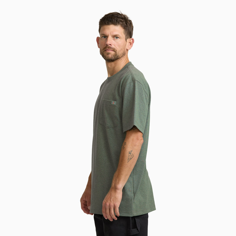Heavyweight Heathered Short Sleeve Pocket T-Shirt