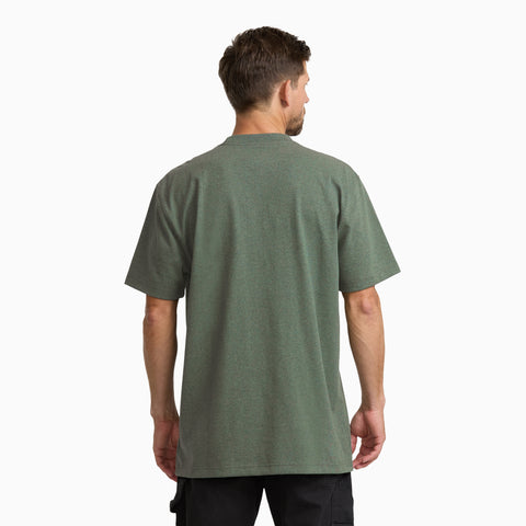 Heavyweight Heathered Short Sleeve Pocket T-Shirt