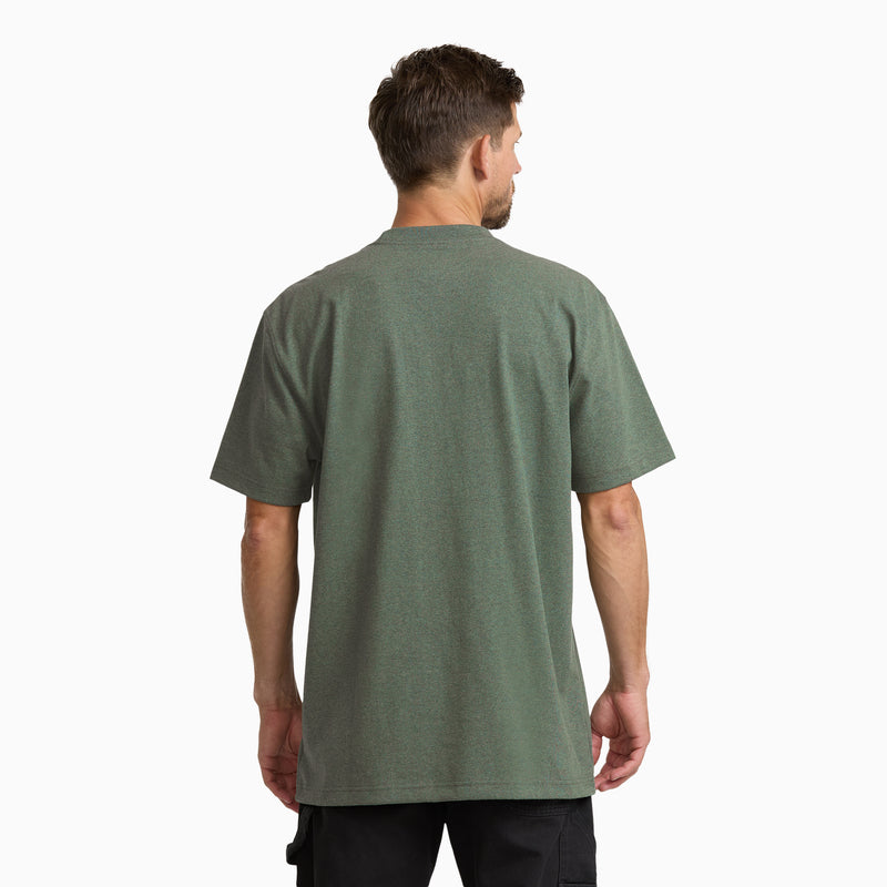 Heavyweight Heathered Short Sleeve Pocket T-Shirt