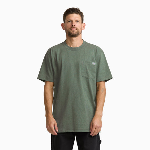 Heavyweight Heathered Short Sleeve Pocket T-Shirt