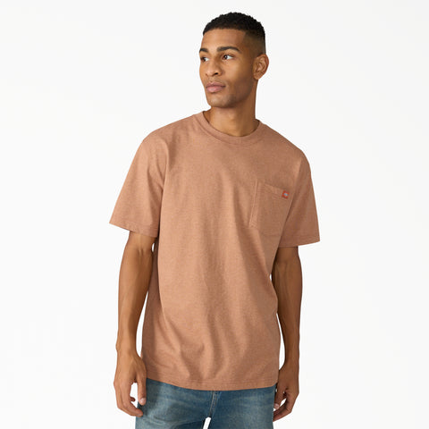 Heavyweight Heathered Short Sleeve Pocket T-Shirt