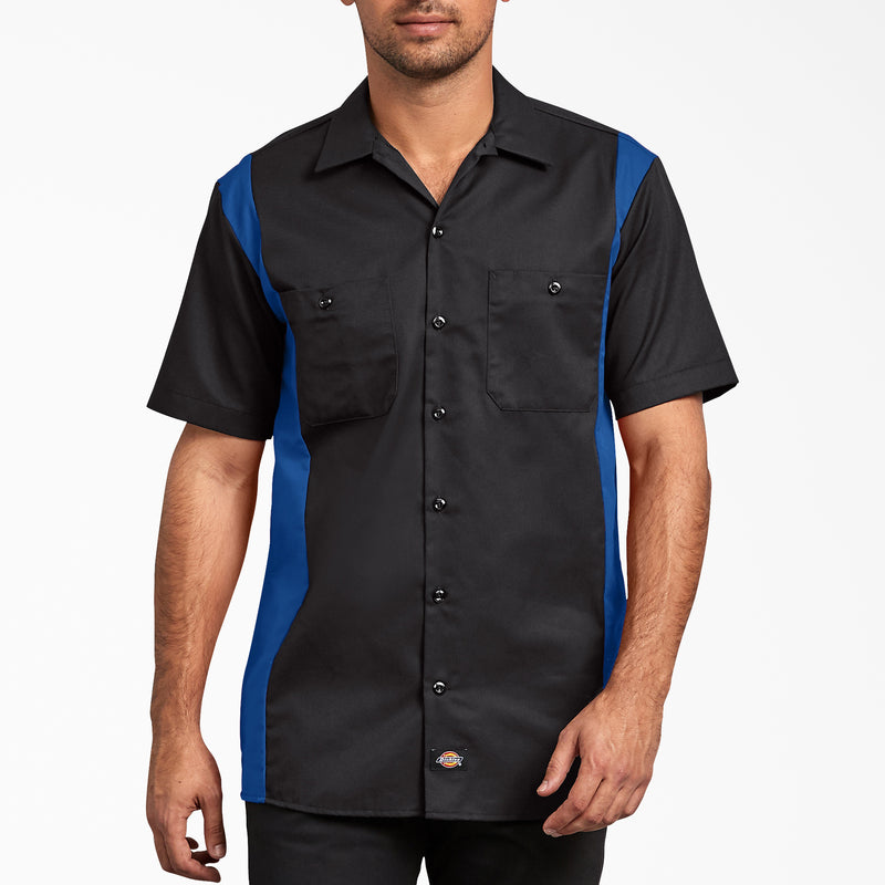 dress shirts with hidden collar buttons Men's Big & Tall Westport Black Long Sleeve Hidden Button Down Collar Print Sport Shirt Multi / 2XB