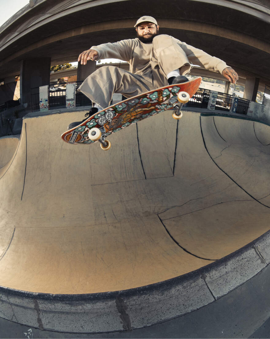 Ronnie Sandoval skateboarding