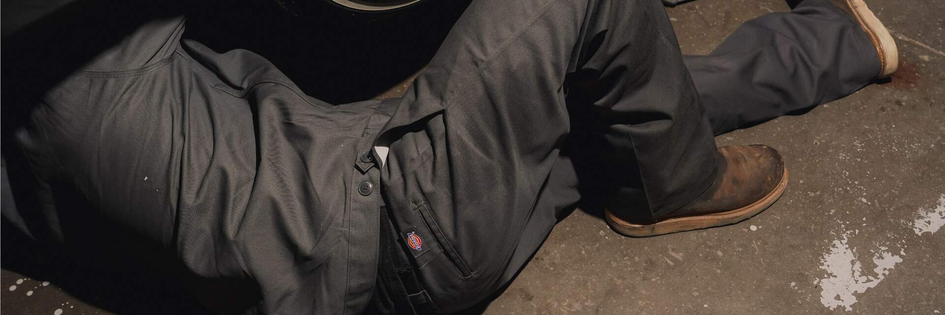 Work pants in denim, duck canvas and twill