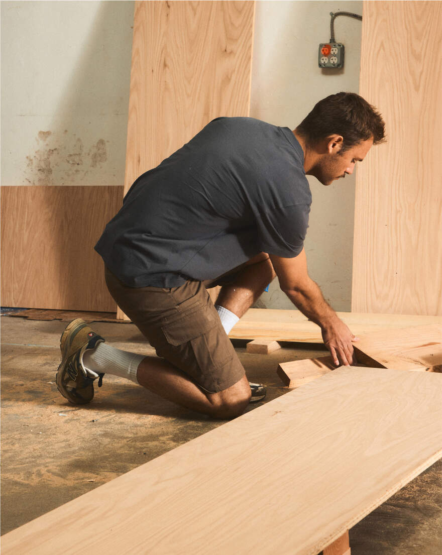 Man working on job site