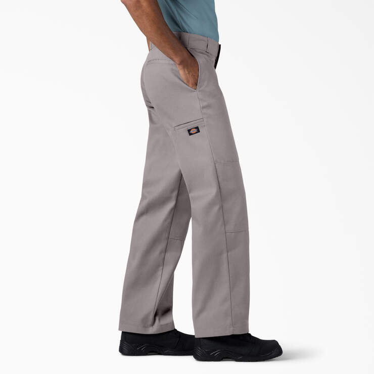 Loose Fit Double Knee Work Pants, Men's Pants