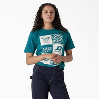 Women's Graphic Band T-Shirt - Deep Lake (DL2)