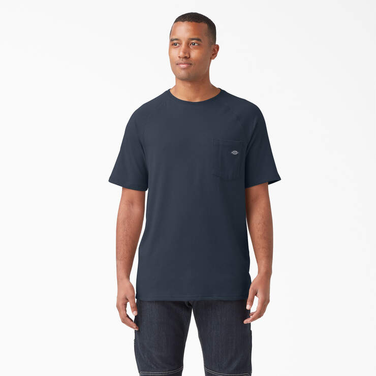 Cooling Short Sleeve Pocket T-Shirt - Dark Navy (DN) image number 1