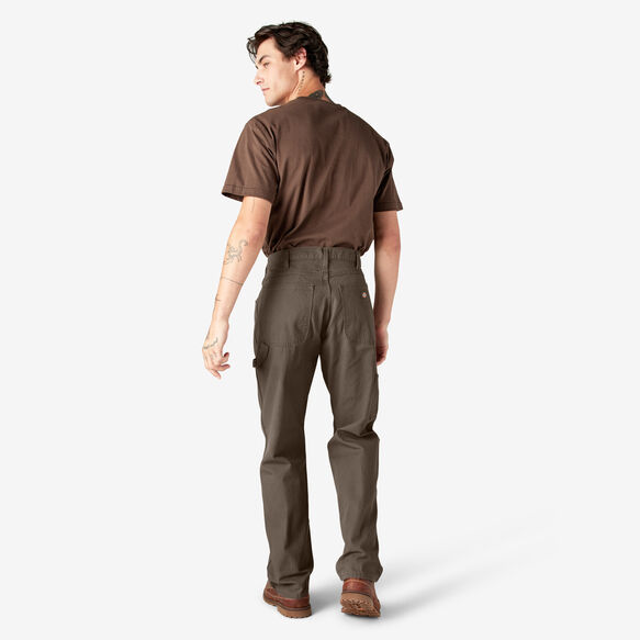 Relaxed Fit Heavyweight Duck Carpenter Pants - Rinsed Mushroom &#40;RMR1&#41;