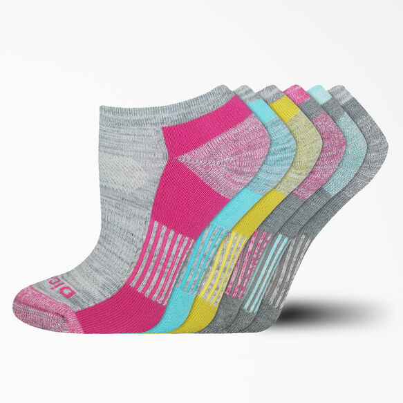 Women's Dri-Tech No Show Free Run Socks, 6-Pack - Charcoal Gray (CH)