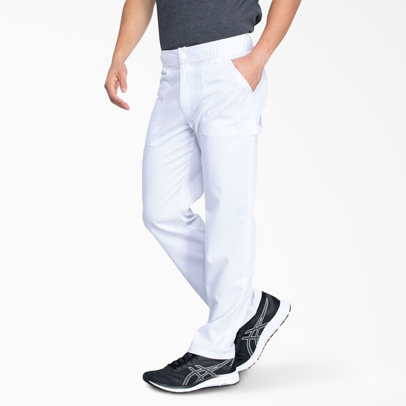 Men&#39;s Balance Zip Fly Scrub Pants - White &#40;DWH&#41;