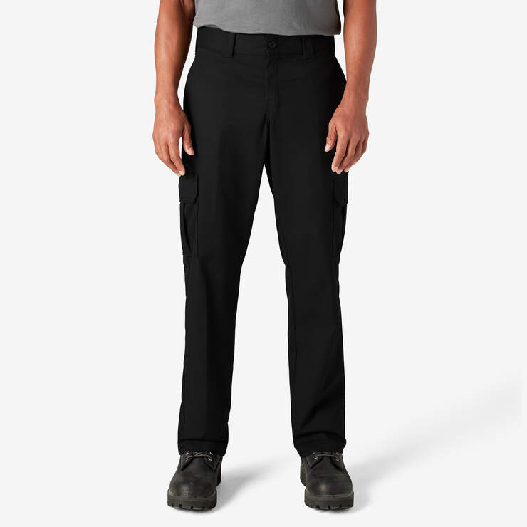 FLEX Regular Fit Cargo Pants - Black (BK) image number 1