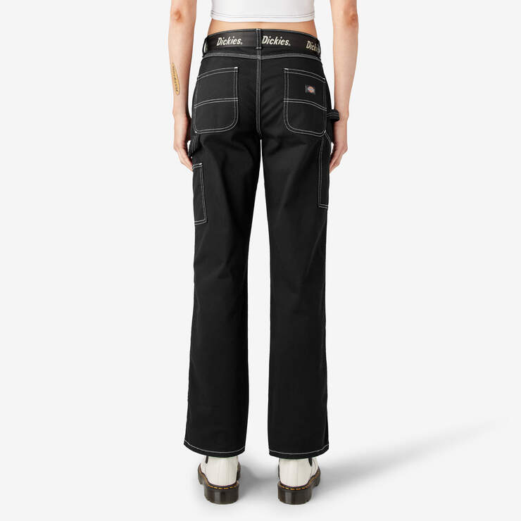 Women's Relaxed Fit Carpenter Pants - Black (BKX) image number 2