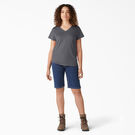 Women&#39;s Short Sleeve V-Neck T-Shirt - Graphite Gray &#40;GA&#41;