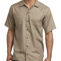 Icon Relaxed Fit Solid Camp Shirt - Stonewashed Desert Sand (SDS)