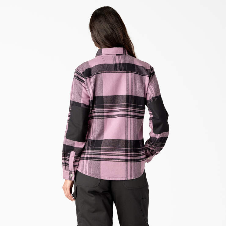 Women’s DuraTech Renegade Flannel Shirt - Grapeade Windowpane Plaid (C1V) image number 2