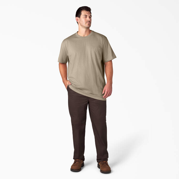 Heavyweight Short Sleeve Pocket T-Shirt - Desert Sand (DS) image number 11