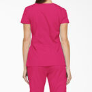 Women&#39;s EDS Signature V-Neck Scrub Top with Pen Slot - Hot Pink &#40;HPK&#41;