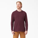 Heavyweight Long Sleeve Pocket T-Shirt - Burgundy &#40;BY&#41;