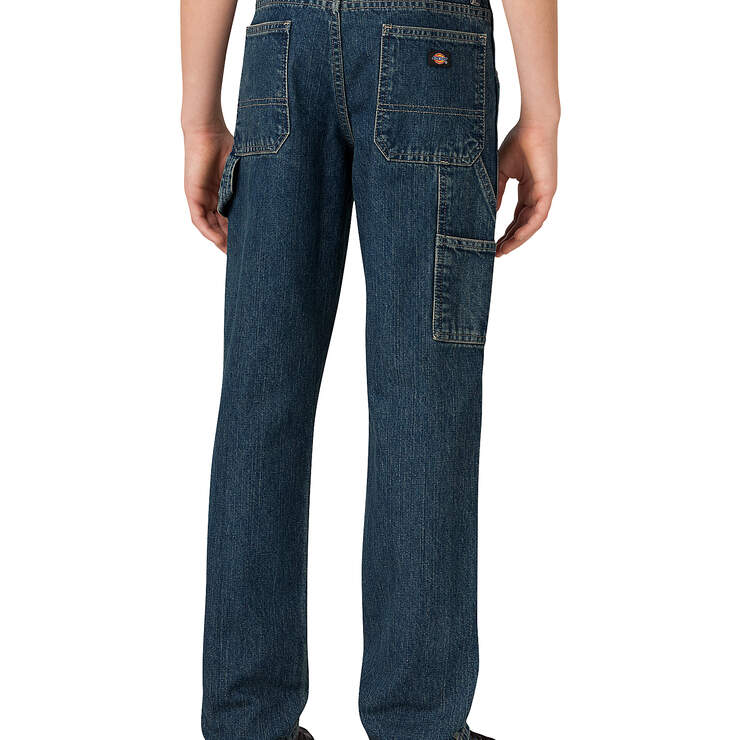 Boys' Relaxed Fit Straight Leg Denim Carpenter Jeans, 8-20 - Heritage Tinted Khaki (THK) image number 2