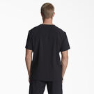 Men&#39;s EDS Essentials V-Neck Scrub Top with Patch Pockets - Black &#40;BLK&#41;