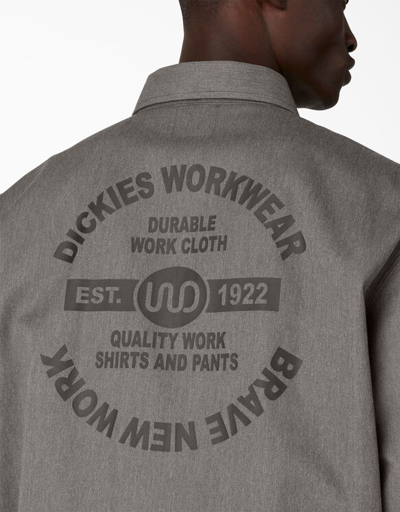 Unlined Graphic Eisenhower Jacket - Slate Gray Heather &#40;SH1&#41;