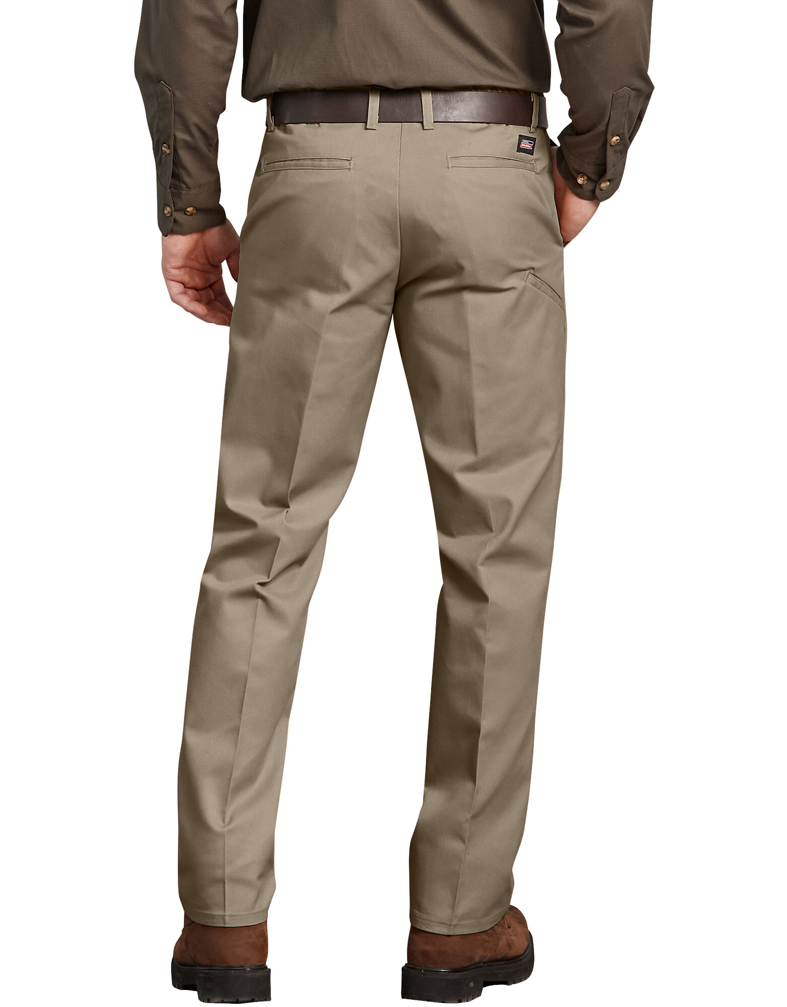 Flat front comfort waist flex Pants Desert Khaki | Mens Pants | Dickies