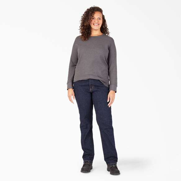 Women&#39;s Plus Long Sleeve Thermal Shirt - Graphite Gray &#40;GAD&#41;