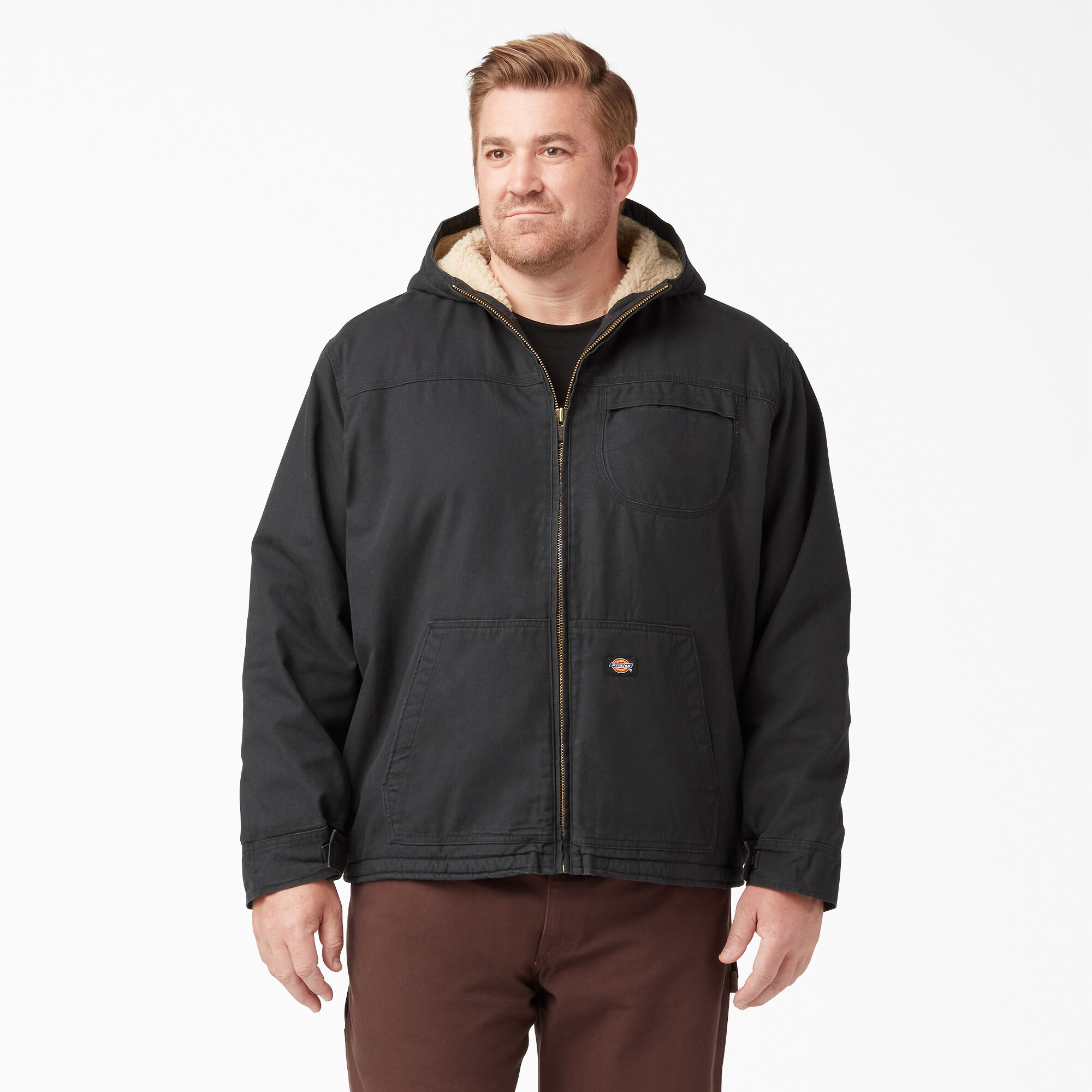 Dickies sanded duck new arrivals sherpa lined hooded jacket