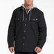 Relaxed Fit Icon Hooded Duck Quilted Shirt Jacket - Black &#40;BK&#41;