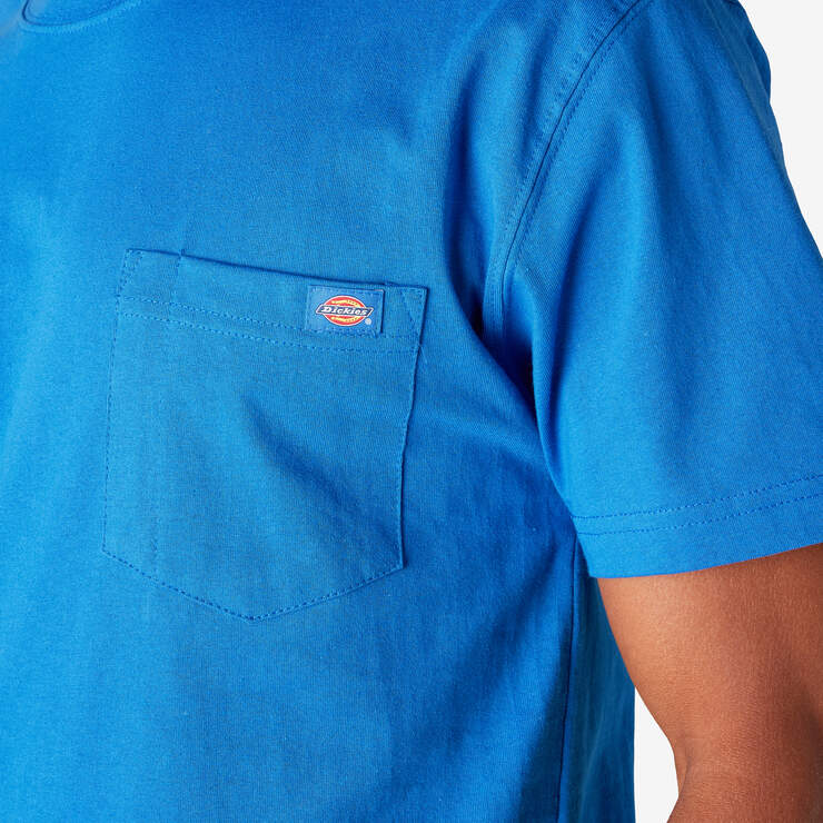 Heavyweight Short Sleeve Pocket T-Shirt - Royal Blue (RB) image number 13