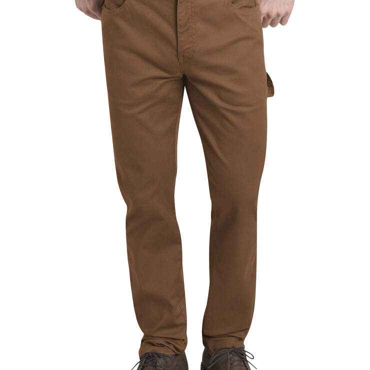 Dickies X-Series FLEX Carpenter Pants - Rinsed Brown Duck (RBD) image number 1