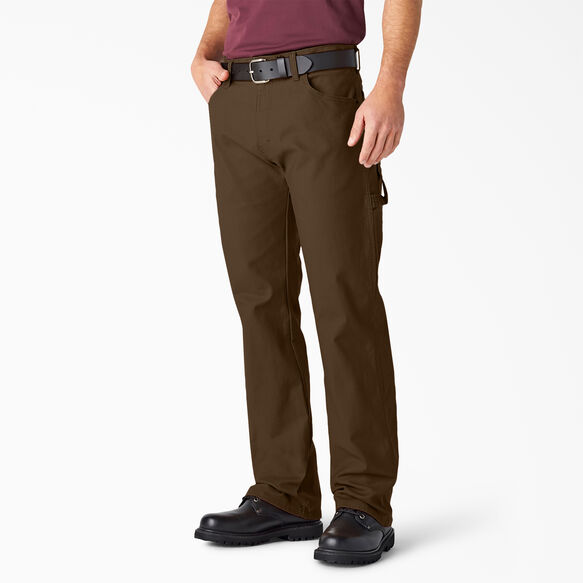Relaxed Fit Straight Leg Heavyweight Duck Carpenter Pants - Timber Brown &#40;RTB&#41;