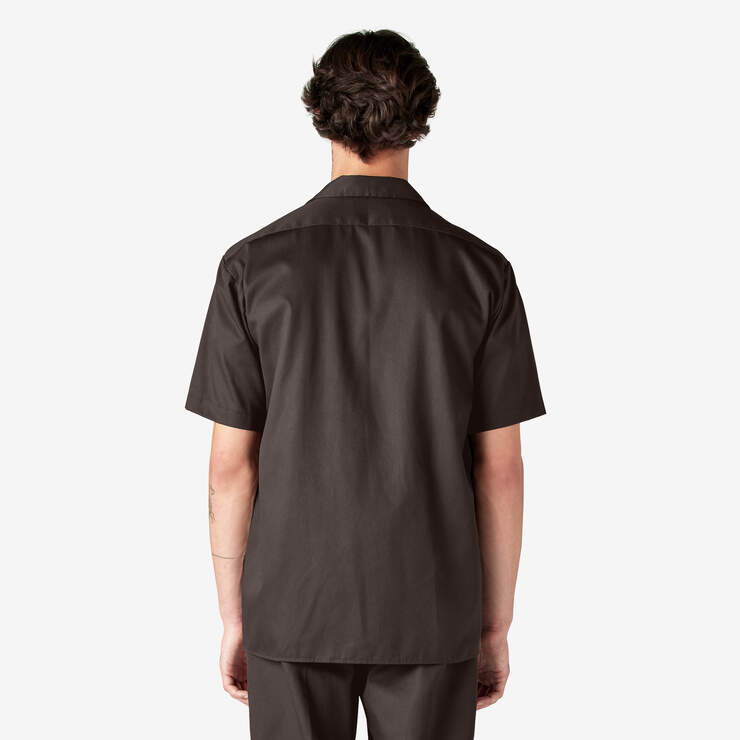 Short Sleeve Work Shirt - Dark Brown (DB) image number 2