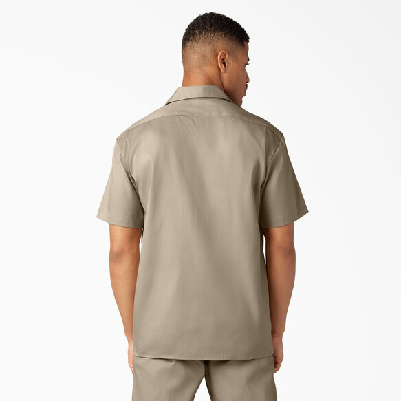 Relaxed Fit Short Sleeve Work Shirt - Desert Sand &#40;DS&#41;