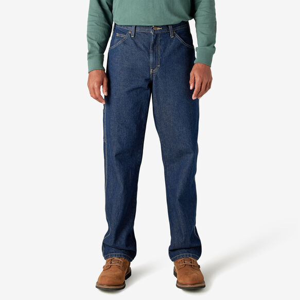 Relaxed Fit Carpenter Heavyweight Jeans - Rinsed Indigo Blue &#40;RNB&#41;