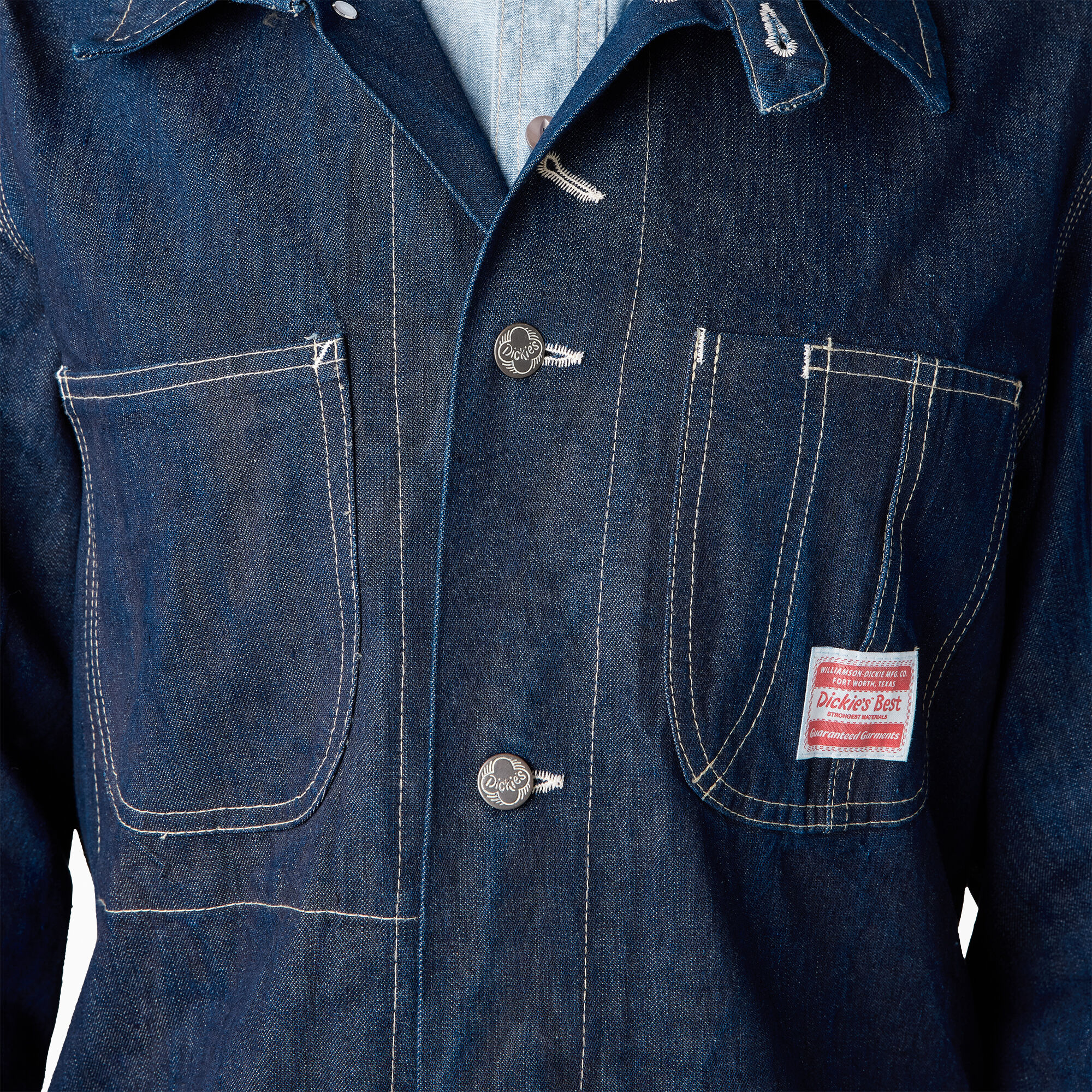 Selvedge denim work jacket top