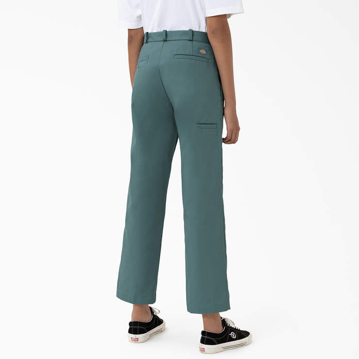 Highsnobiety & Dickies Pleated Work Pants - Lincoln Green (LN) image number 7