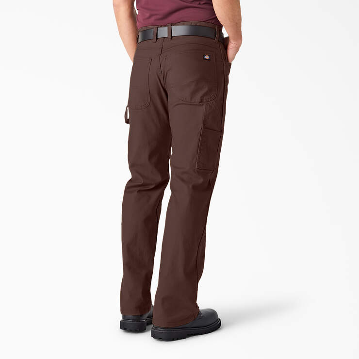 Relaxed Fit Heavyweight Duck Carpenter Pants - Rinsed Chocolate Brown (RCB) image number 2