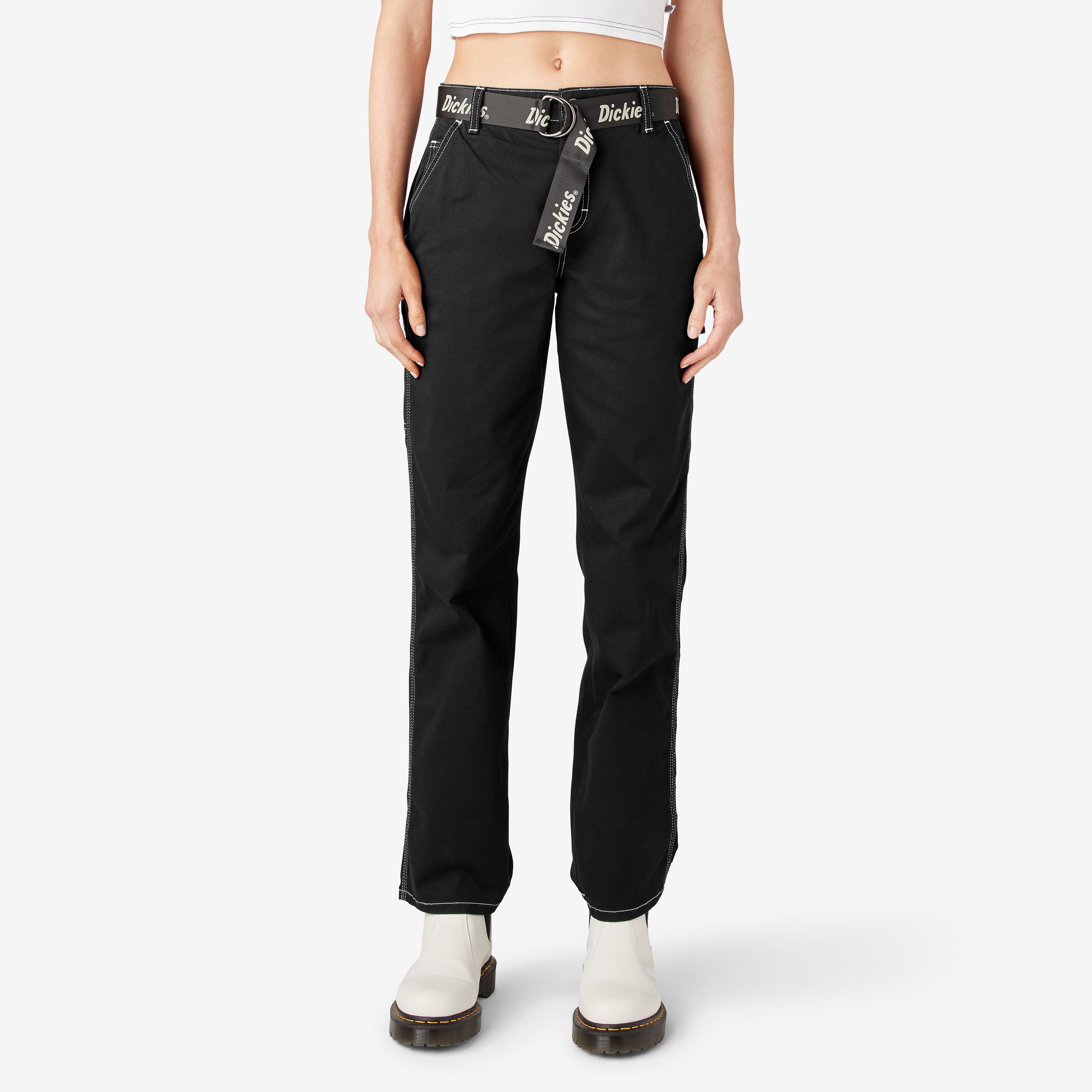 Dickies carpenter pants womens hotsell black