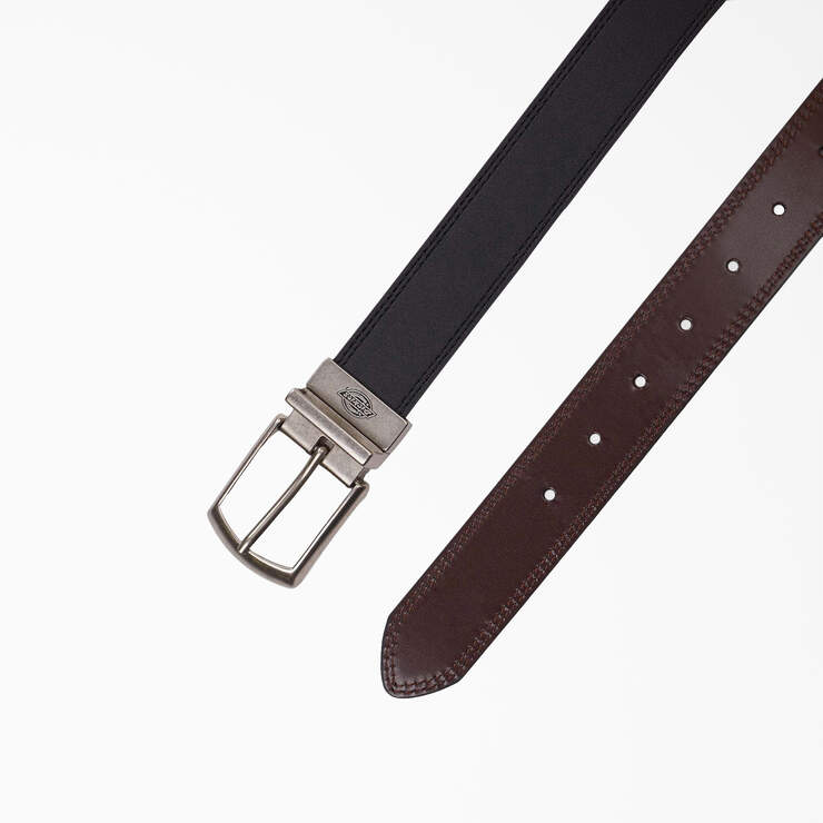 Leather Reversible Belt - Black (BK) image number 4